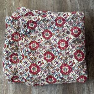 VTG Quilt Blanket Paisley Pattern Blanket Multi Color Boho Hippie Blanket Large